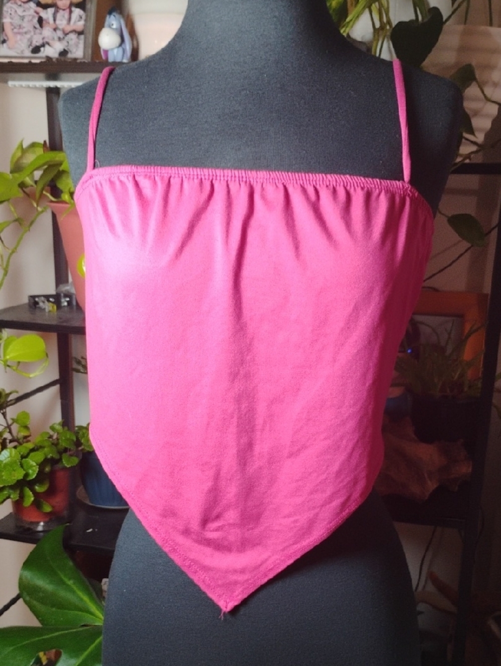 🚨5/$25🚨Women’s Pink Handkerchief Hem Cami Top